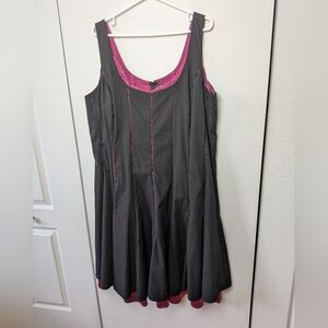 MXM Plus Size Women Dress Black And Purple Color Size 2X Back Zipper Formal